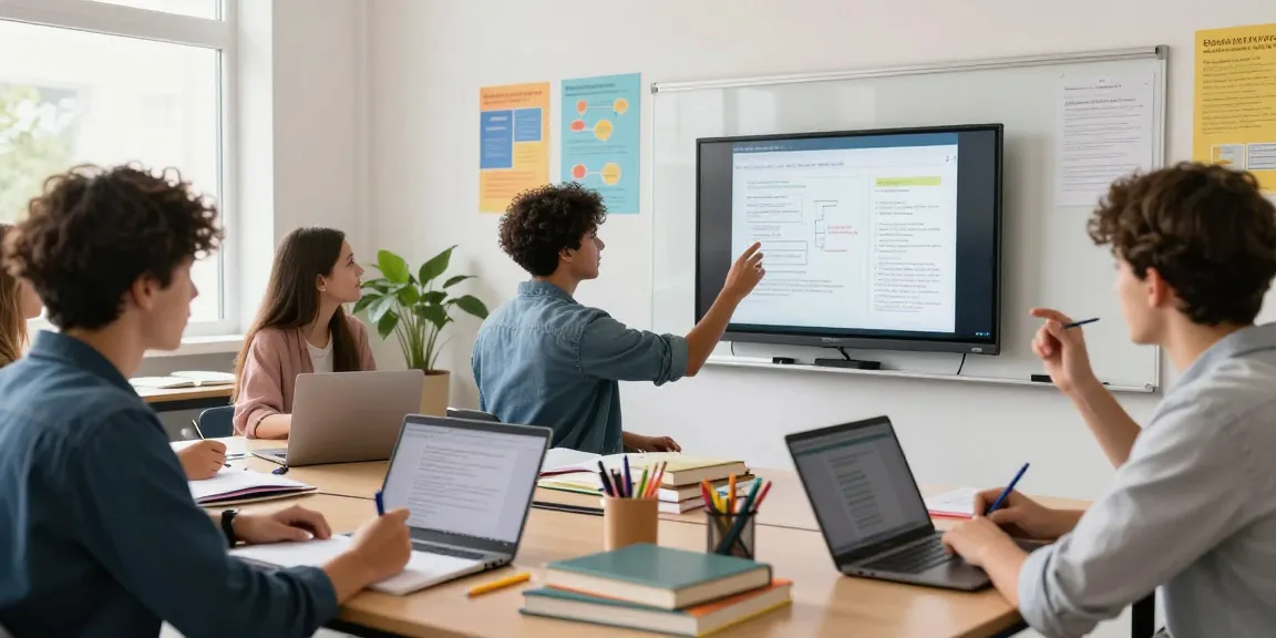 Learn more about online education in a vibrant virtual classroom with diverse students.
